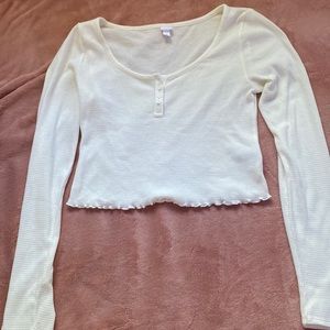 White long sleeve button up